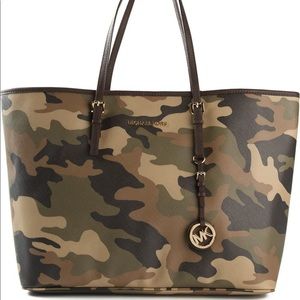 Michael Kors Jet Set Camo Tote Bag